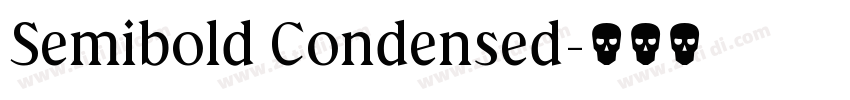 Semibold Condensed字体转换 Semibold Condensed字体转换